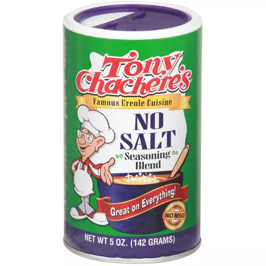 Tony Chachere's No Salt Seasoning Blend, 5oz