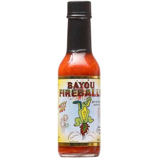 Bayou Fireballs Hot Sauce, 5oz