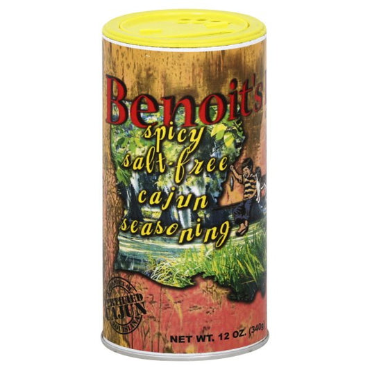 Benoit's Spicy Salt Free Cajun Seasoning, 12oz