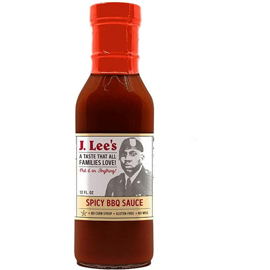 J. Lee's Spicy BBQ Sauce, 12oz