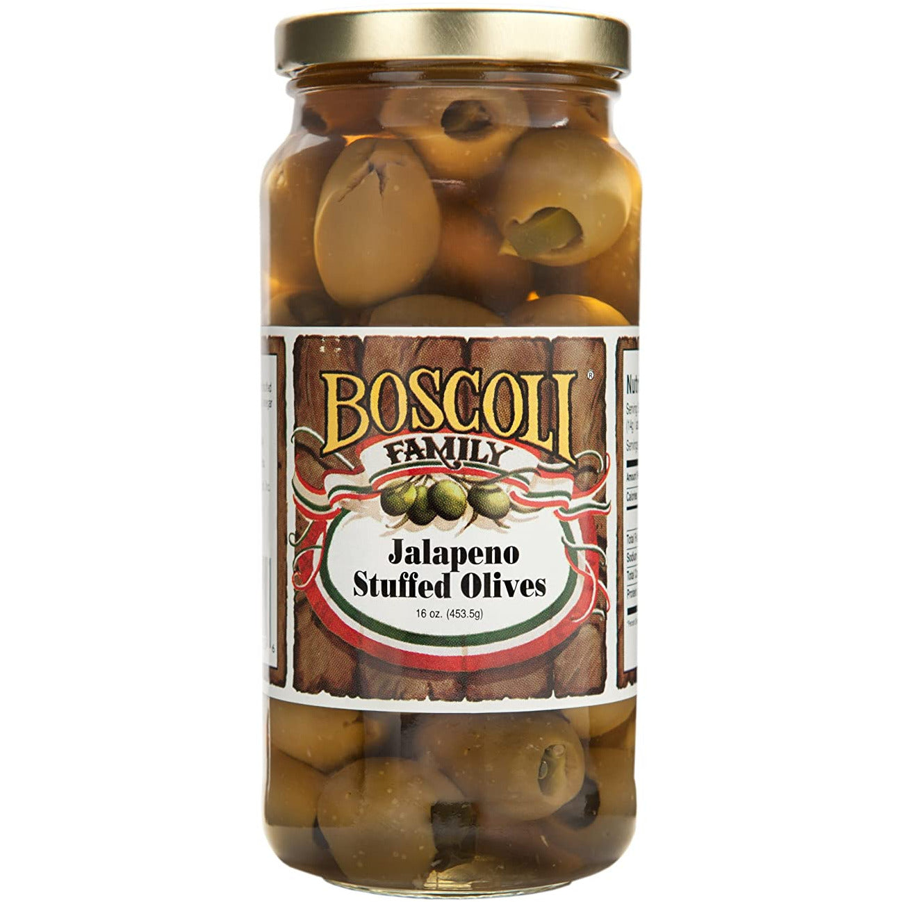 Boscoli Jalapeno Stuffed Olives, 16oz