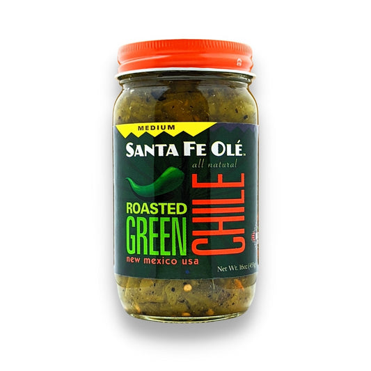 Santa Fe Ole Roasted Green Medium Chile, 16oz
