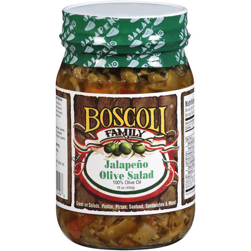 Boscoli Jalapeno Olive Salad, 16oz